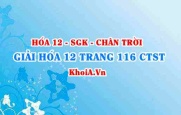 Giải Hóa 12 trang 116 Chân trời Sáng tạo